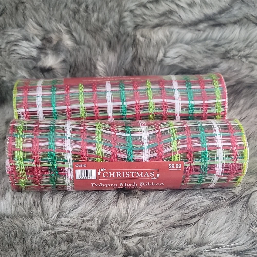 Festive Polypro Mesh Ribbon - Picture 4 of 5